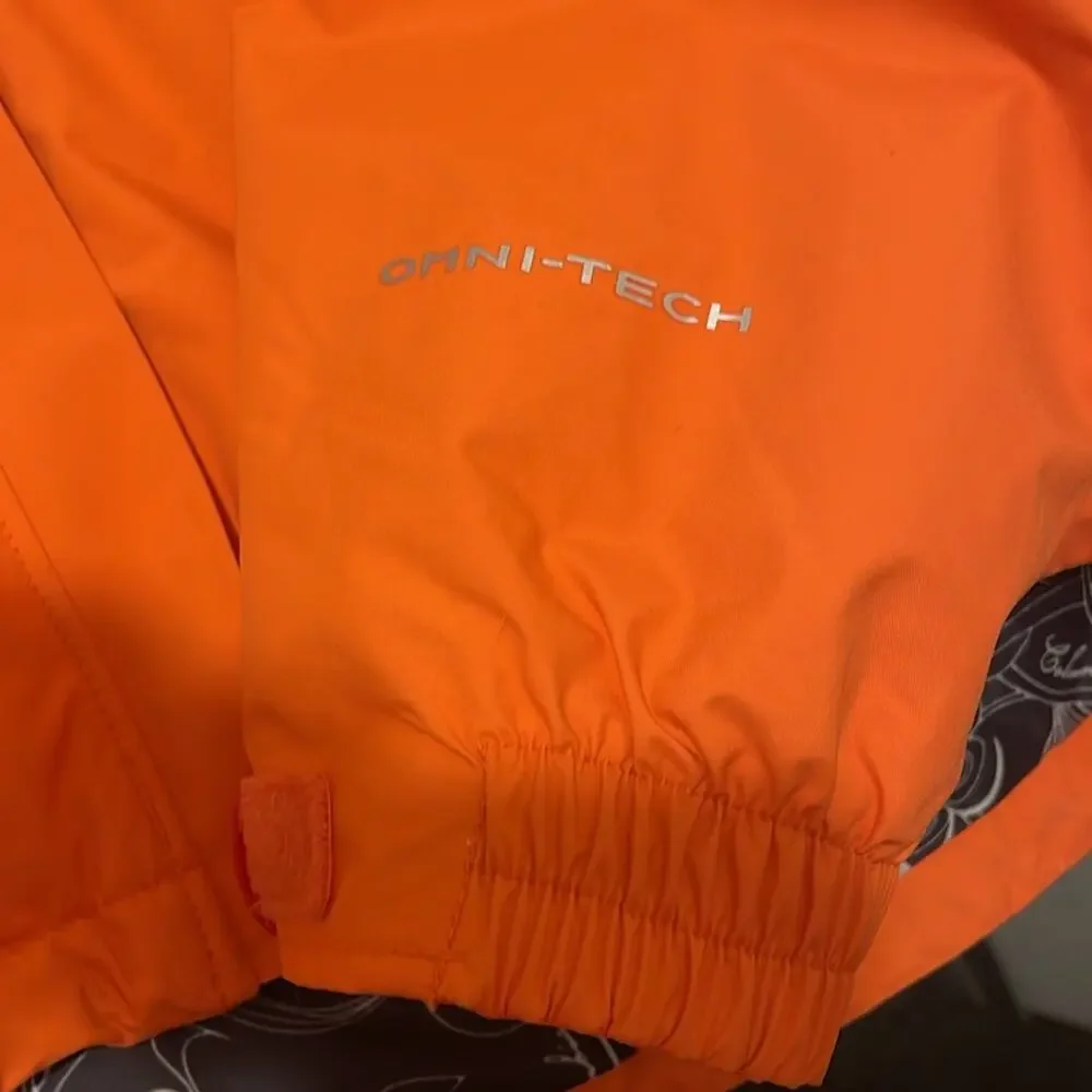 Columbia Brand Omni Shield Windbreaker Rain Jacket Women's Large Orange